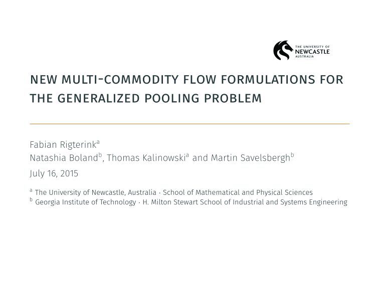 New multi-commodity flow formulations for the generalized pooling problem